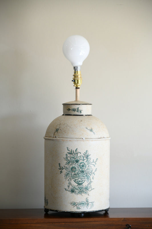 Toleware Tea Cannister Style Table Lamp