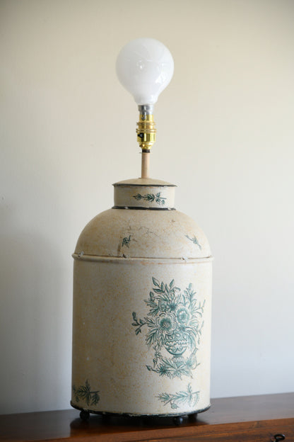 Toleware Tea Cannister Style Table Lamp