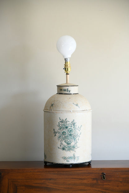Toleware Tea Cannister Style Table Lamp