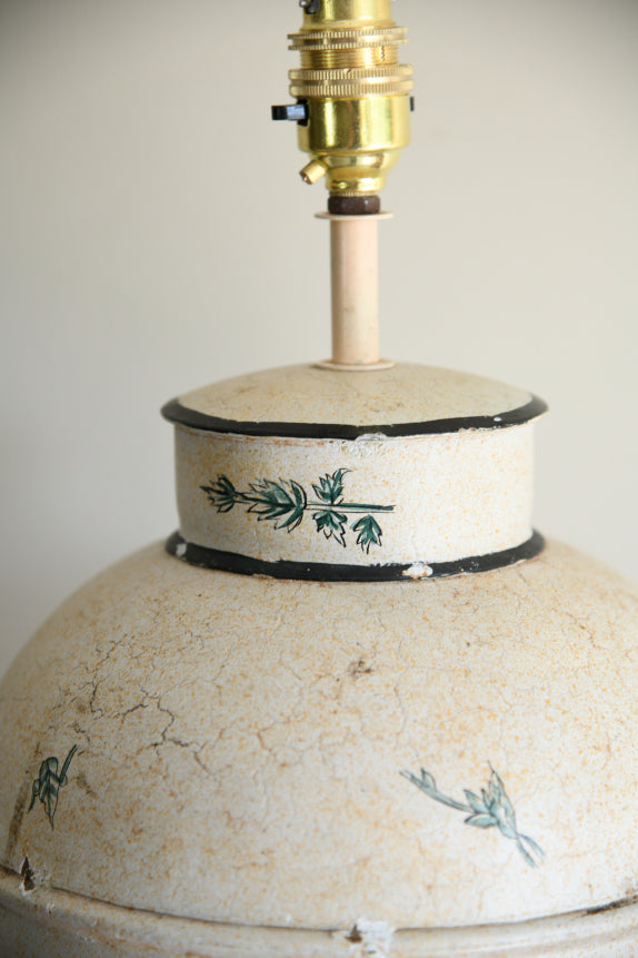 Toleware Tea Cannister Style Table Lamp