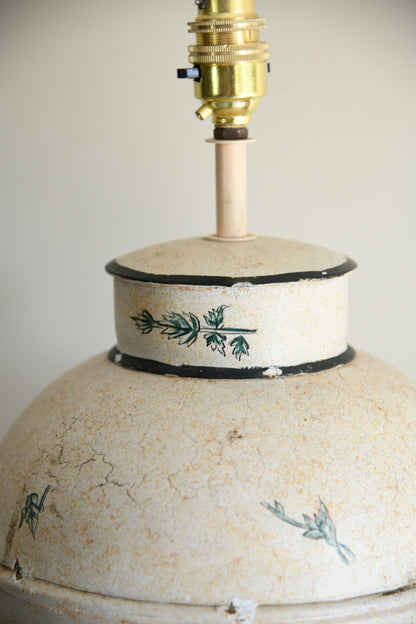 Toleware Tea Cannister Style Table Lamp