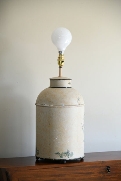 Toleware Tea Cannister Style Table Lamp
