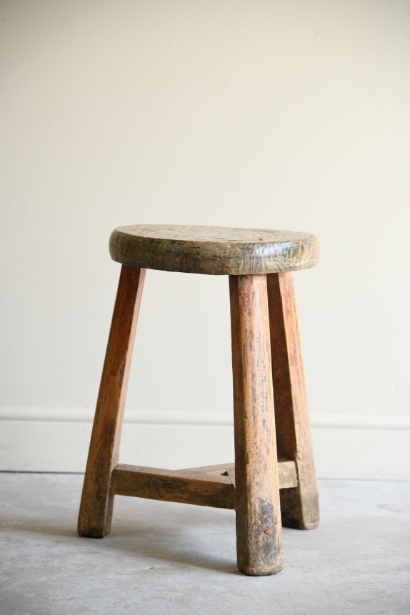 Elm & Beech Tripod Side Table