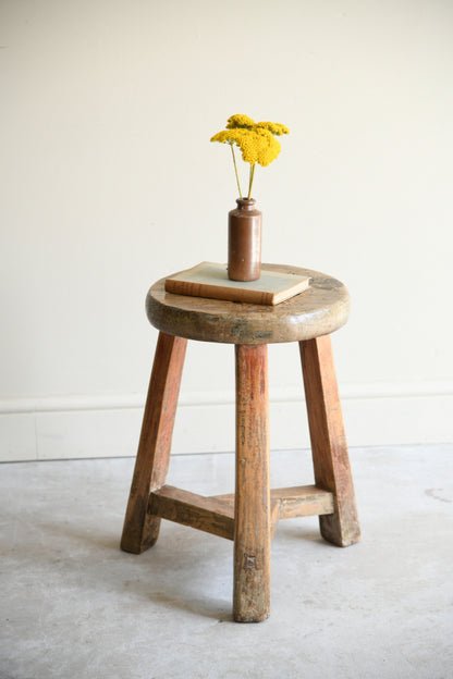 Elm & Beech Tripod Side Table