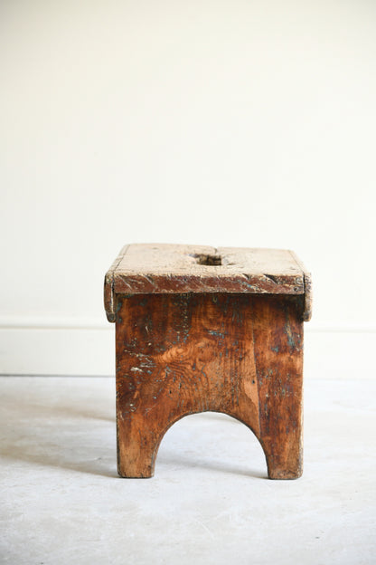 Scottish Vernacular Pine Creepie Stool