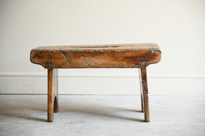 Scottish Vernacular Pine Creepie Stool
