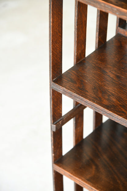 Edwardian Oak Revolving Bookcase