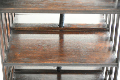 Edwardian Oak Revolving Bookcase