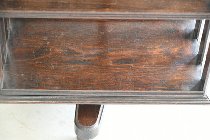 Edwardian Oak Revolving Bookcase