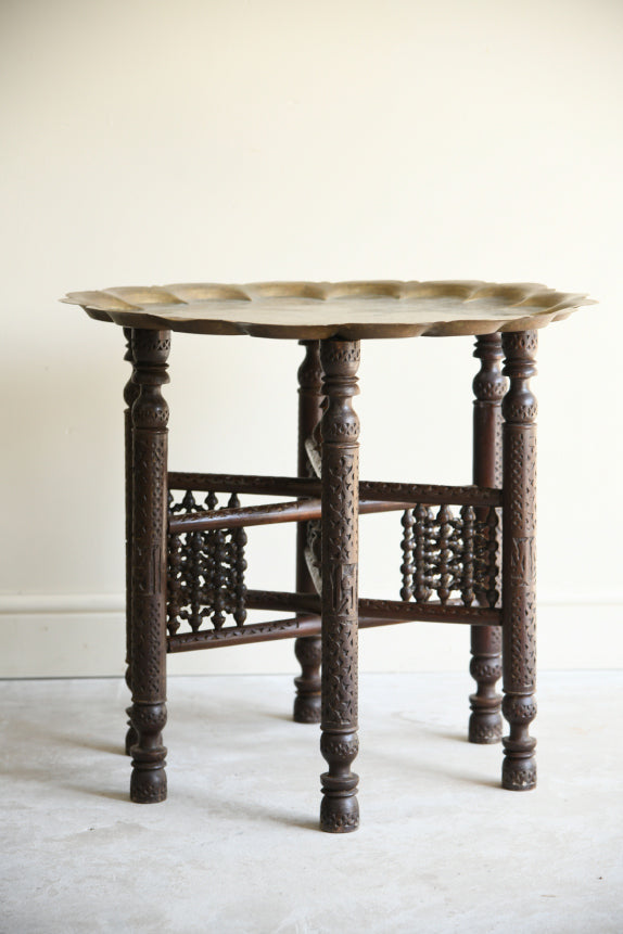 Eastern Brass Tray Top Table