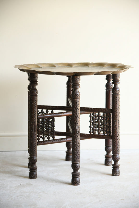 Eastern Brass Tray Top Table