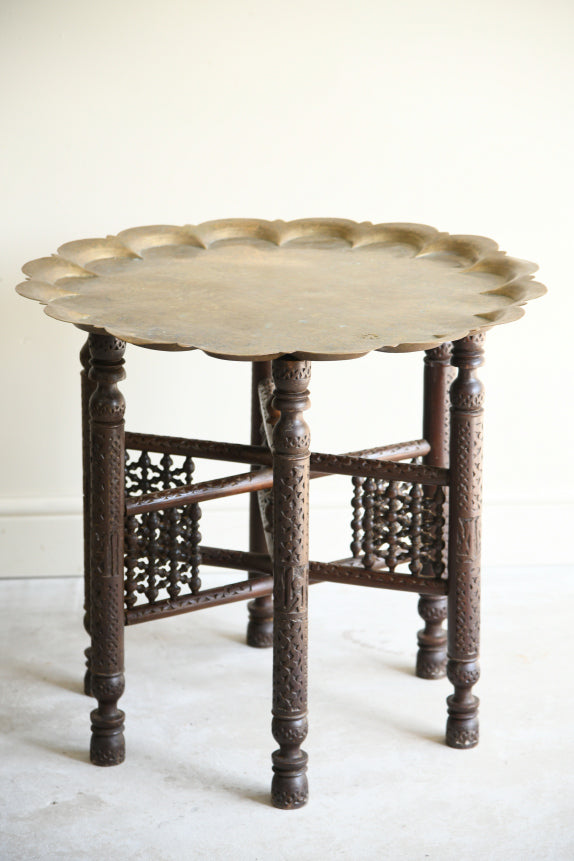 Eastern Brass Tray Top Table