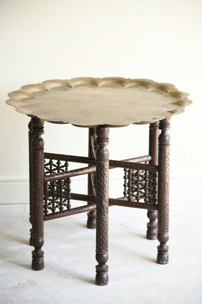 Eastern Brass Tray Top Table