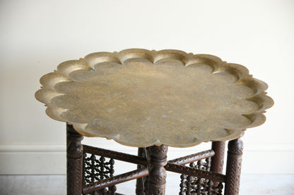 Eastern Brass Tray Top Table