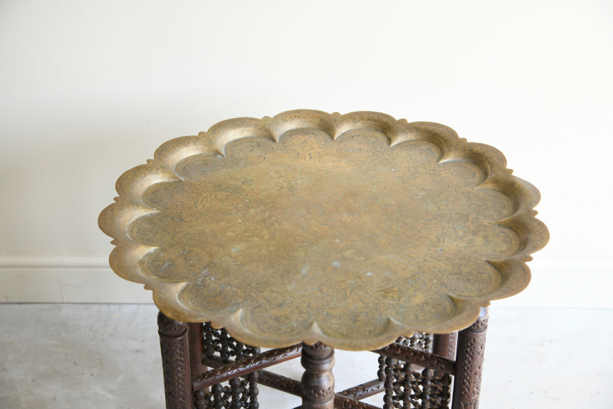 Eastern Brass Tray Top Table
