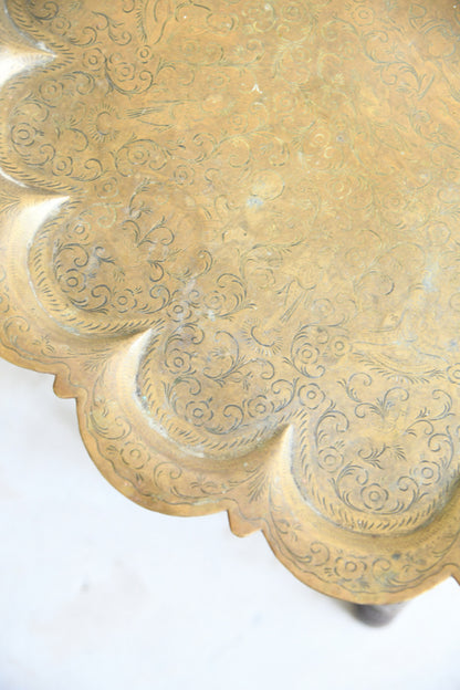 Eastern Brass Tray Top Table