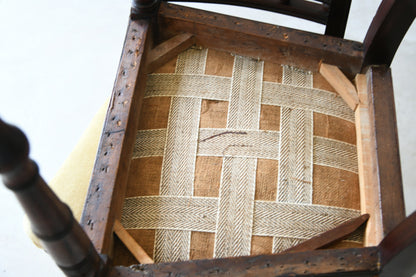 6 Antique 19th Century Bar Back Dining Chairs