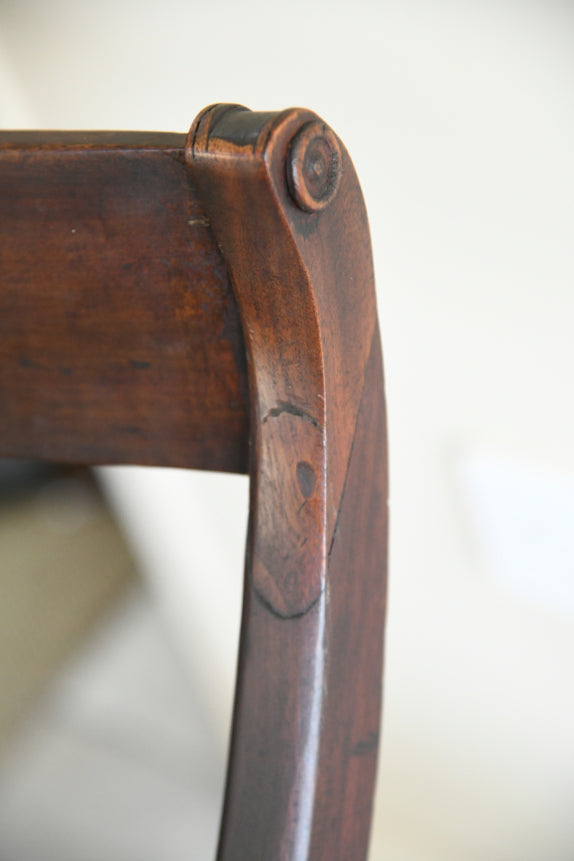 6 Antique 19th Century Bar Back Dining Chairs