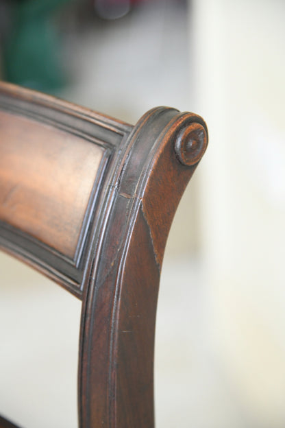 6 Antique 19th Century Bar Back Dining Chairs