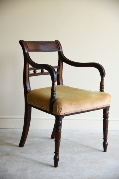 6 Antique 19th Century Bar Back Dining Chairs