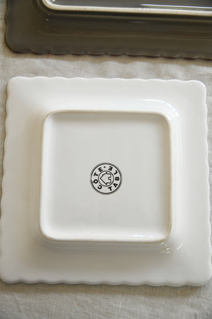 French Square Plates