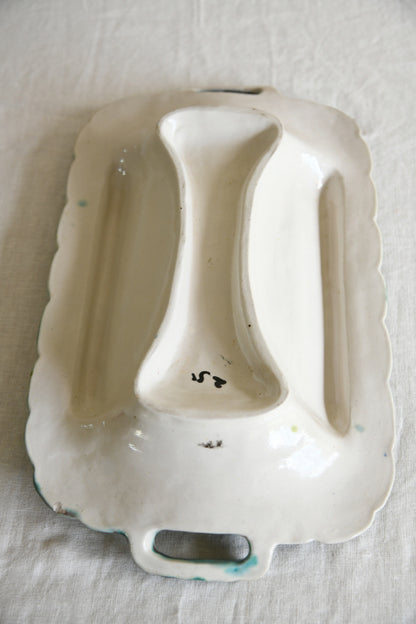 Majolica Asparagus Dish