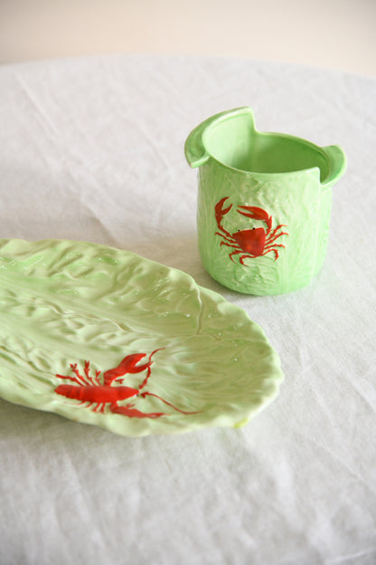Carlton Ware Lobster Dish & Crab Pot