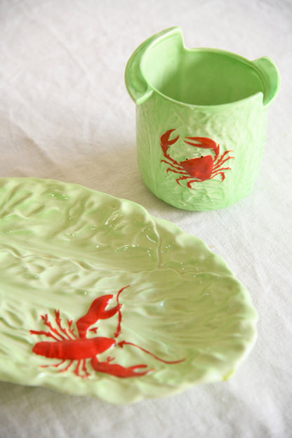 Carlton Ware Lobster Dish & Crab Pot