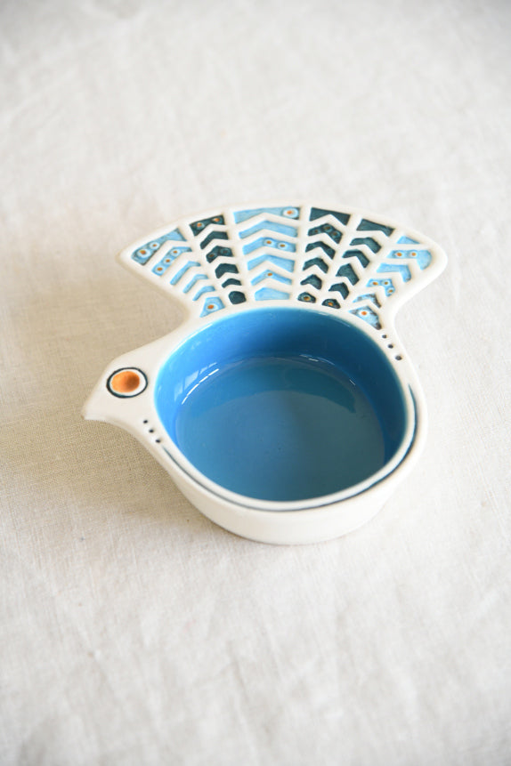 Retro Carlton Ware Peacock Dish