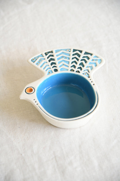 Retro Carlton Ware Peacock Dish