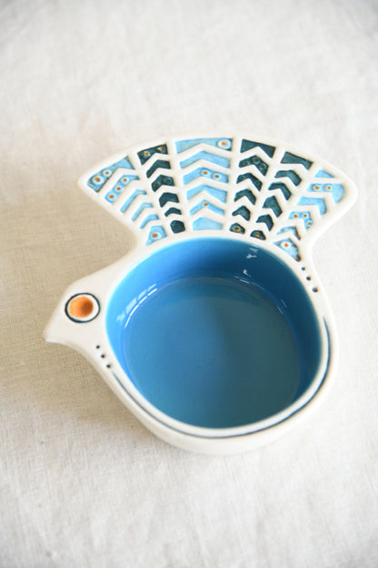 Retro Carlton Ware Peacock Dish