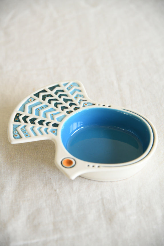 Retro Carlton Ware Peacock Dish