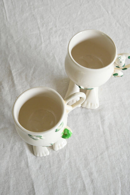Carlton Ware Adam & Eve Mugs