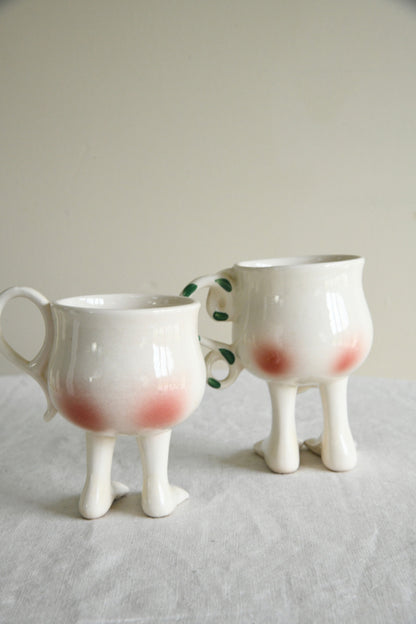 Carlton Ware Adam & Eve Mugs