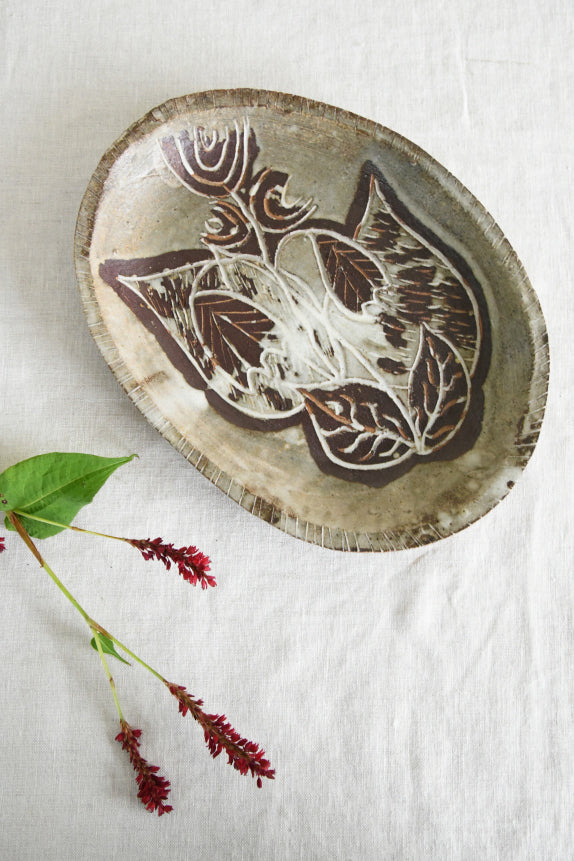 Brown Pottery Dish