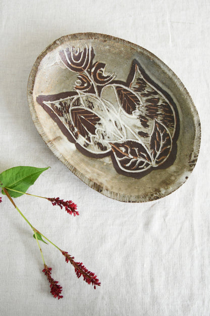 Brown Pottery Dish