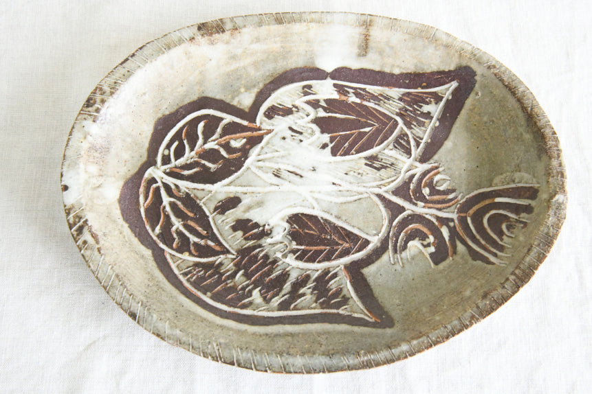 Brown Pottery Dish