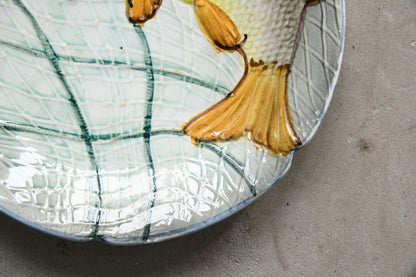 Vintage Majolica Fish Plate