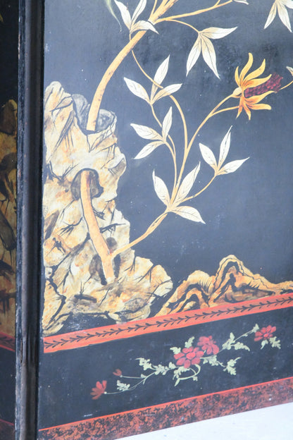 Antique Oriental Style Folding Screen