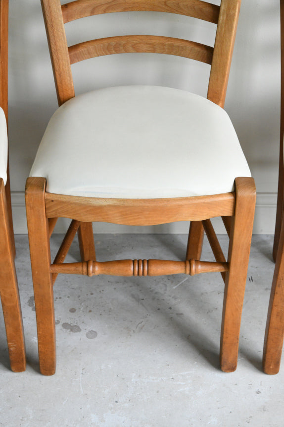 6 Traditional Style Beech Dining Chairs