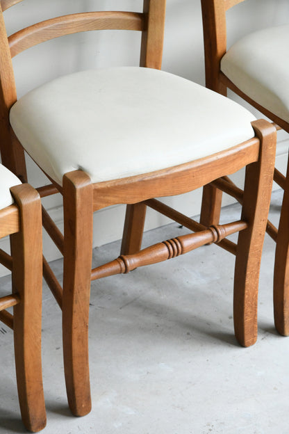 6 Traditional Style Beech Dining Chairs