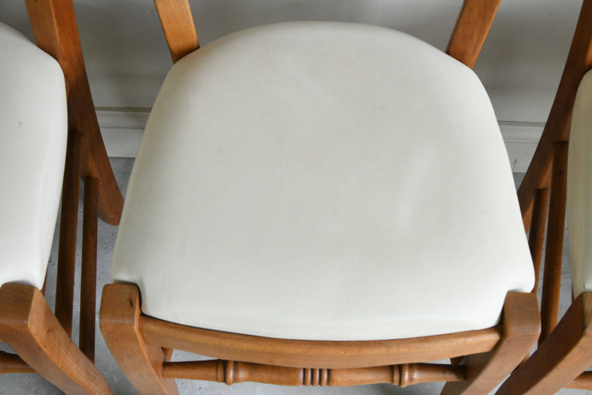 6 Traditional Style Beech Dining Chairs