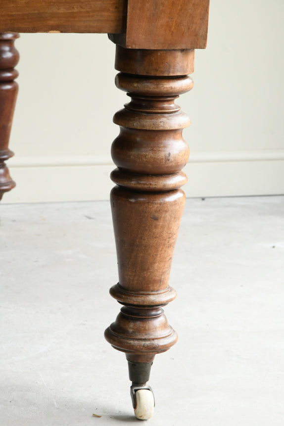 Victorian Pine & Mahogany Extending Dining Table