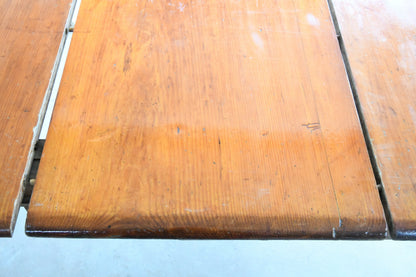 Victorian Pine & Mahogany Extending Dining Table