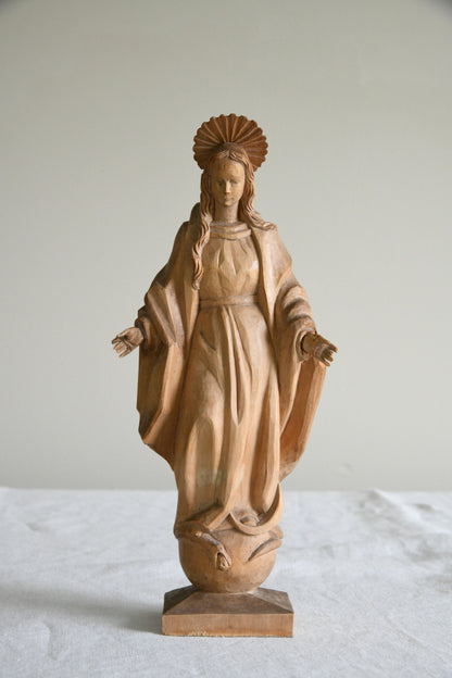 20th Century Carved Madonna
