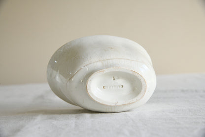 4 Vintage White Ceramic Jelly Blancmange Moulds