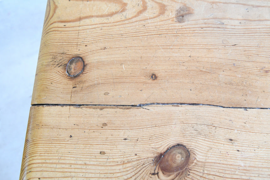 Antique Pine Farmhouse Kitchen Table