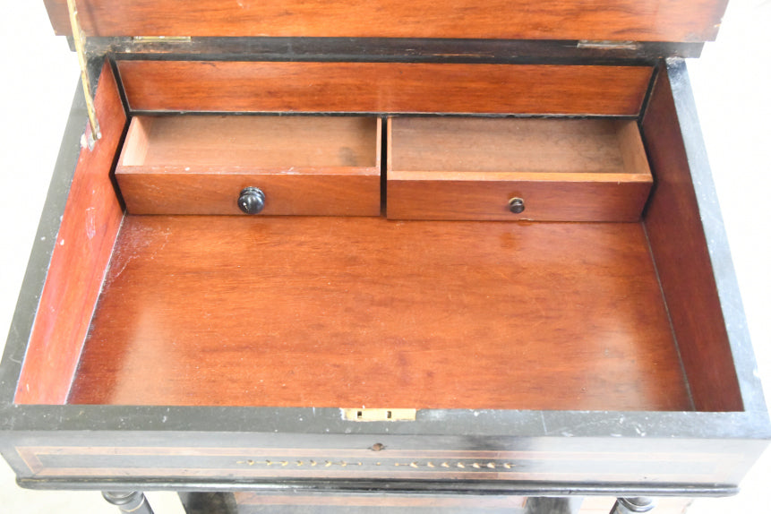 Victorian Ebonised Davenport