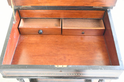 Victorian Ebonised Davenport