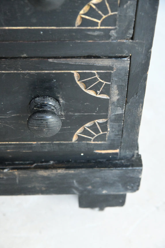 Victorian Ebonised Davenport